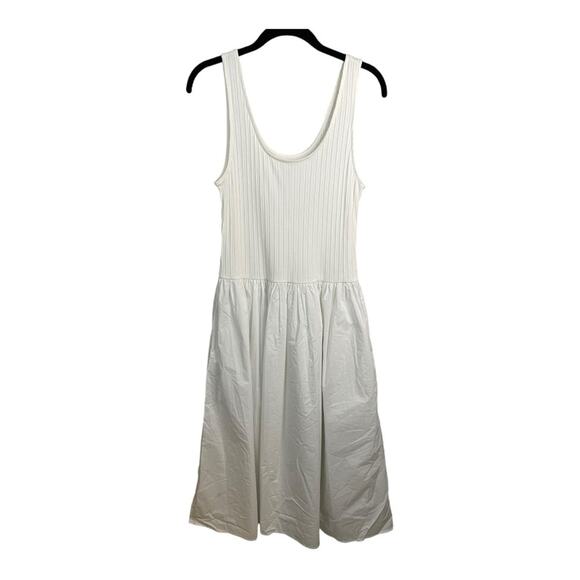 Madewell Drop Waist Tank Midi Dress in White Size M NWT - Picture 5 of 13